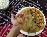 A picture of step 5 of Aata Halwa or Kada prasad.