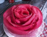 Gambar langkah 8 resipi Rose laici mille crepe cake.