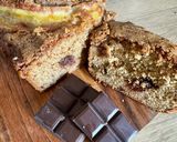 Une image de l'étape 8 de Banana Bread au beurre de cacahuètes et pépites de chocolat sans gluten ni lactose.