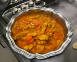 Une image de l'étape 19 de Poulet aux carottes, épices et lait de coco.