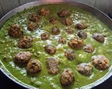 A picture of step 4 of Methi Muthia in Green Gravy.