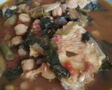 Foto del paso 12 de la receta: Garbanzos con congrio y espinacas
