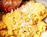 A picture of step 6 of Boondi ladoo.