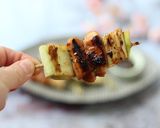A picture of step 4 of Teriyaki Chicken and leek skewers 🍢 (yakitori).