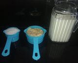 A picture of step 1 of Custard Apple Milkshake.
