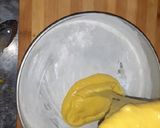 A picture of step 5 of Eggless Mango cake.