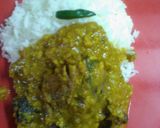 A picture of step 1 of Dal by fish head.