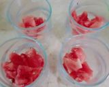 A picture of step 5 of Street style water melon with red juice.