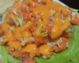 Foto del paso 6 de la receta: Sándwich con muchos vegetales y pollo🥙🥯🧅🍆🍗🥪