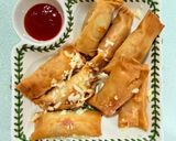 Gambar langkah 4 resipi 👩‍🍳Popia Koktel Cheeezy Goreng.