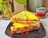 Foto langkah ke 7 dari resep Egg Sandwich.