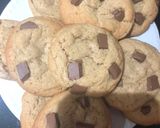 Pas rețetă Chewy Chocolate Chip Cookies!Biscuiți crocanti la exterior, moi și gumati la interior! 17 fotografie