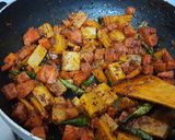 A picture of step 4 of Carrot and radish green chilli pickle.