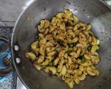 A picture of step 3 of Macroni with maggi masala ae magic.