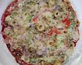 A picture of step 6 of Rava Semolina Pizza.