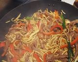 A picture of step 9 of Mongolian beef.