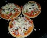 A picture of step 3 of Mini pizza with out yeast.