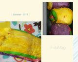 Foto langkah ke 6 dari resep Edible rainbow dough that turns out to be rainbow loaf of bread ^^.