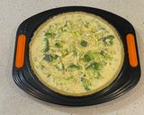 A picture of step 4 of Broccoli and cheese quiche.