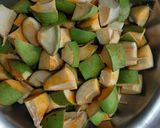A picture of step 1 of Raw Mango Pickle.