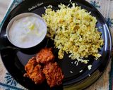A picture of step 4 of Egg Rice.