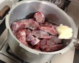 A picture of step 1 of Yummy Beef Karahi 😋.
