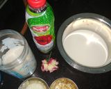 A picture of step 1 of Rose paneer kheer.