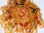 Spaghetti tôm bước làm 3 hình
