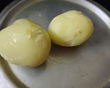 A picture of step 1 of Bhagar vrat paratha.