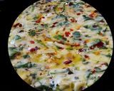 A picture of step 8 of (#name)  Spinach flavored Indian flat bread.