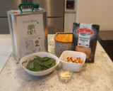 Foto del paso 1 de la receta: Espaguetis con pesto de avellanas
