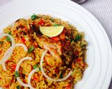 A picture of step 9 of Mughlai Chicken Biryani.