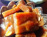 A picture of step 4 of Banana Halwa.