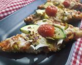 A picture of step 4 of Pizza toast.