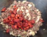 A picture of step 4 of My Chilli Beef with Chorizo 😀.