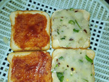 Grilled sandwich with leftover potato vegetable