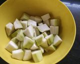 A picture of step 2 of Sabzi Lauki Dahiwali.