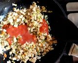 Foto del paso 3 de la receta: Zucchini rellenos de seitán.🍽