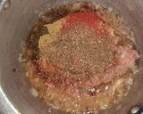 A picture of step 4 of Korma chicken keema.