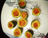A picture of step 2 of Bitter melon Sabji (Diabetic food).