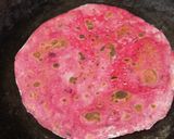 A picture of step 4 of Protein Loaded Cheesey Egg Stuffed Beetroot Paratha Tortilla Wrap.