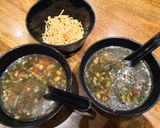A picture of step 3 of Manchow soup.