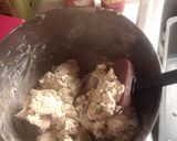 A picture of step 4 of Blue Cheeseball.