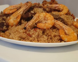 Foto del paso 4 de la receta: Arroz con carne y gambas