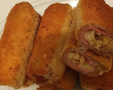 Foto del paso 5 de la receta: Canutillos de pollo con pavo y queso
