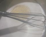 A picture of step 3 of Pear Clafoutis with Floraline and Chocolate.