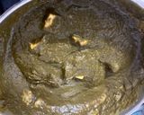 A picture of step 3 of Palak Paneer.