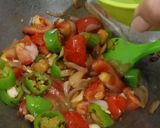A picture of step 5 of Methi Malai matar.