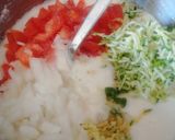 A picture of step 3 of Suji chilla.