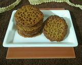 A picture of step 6 of Walnut lace cookies.